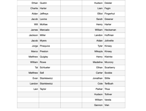 2024 Spring League Rosters